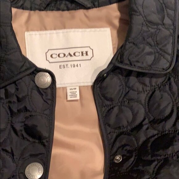 - Signature COACH “C” est.1941 plaid chore  jacket… - Picture 2 of 8